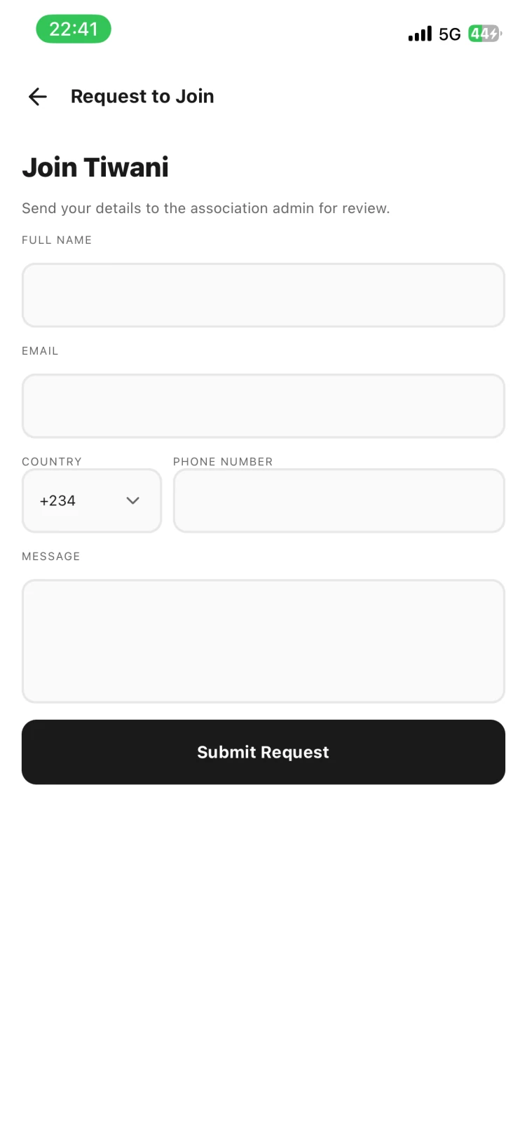 Join request